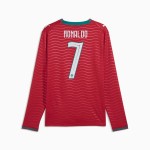 2026 Portugal Home Long Sleeve Fan Jersey - Ronaldo #7